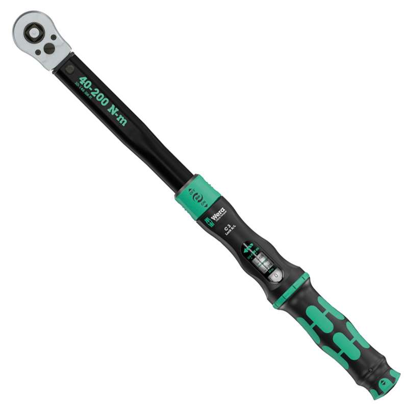 Torque Wrench, Adjustable, Clockwise/Anti-Clockwise Torque Operation, 40-200 Nm