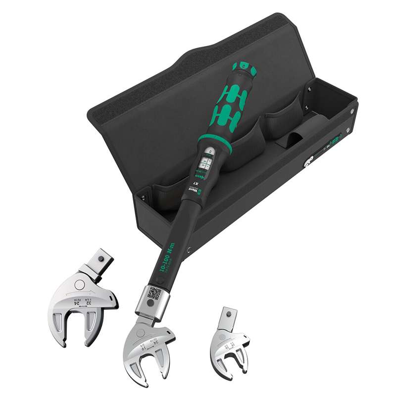 Torque Wrench Set for Heat Pumps/Air Conditioning, Self Adjusting, 4 pcs.
