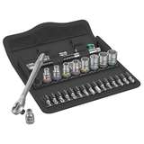 Metal Ratchet Set, 8100 SA 7, Zyklop, Push-Thru Square, 1/4in, Metric, 28 Pieces redirect to product page