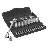 Metal Ratchet Set, 8100 SA 8, Zyklop, Switch Lever, 1/4in, Metric, 28 Pieces redirect to product page