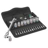 Metal Ratchet Set, 8100 SA 11, Zyklop, Switch Lever, 1/4in, Imperial, 28 Pieces redirect to product page