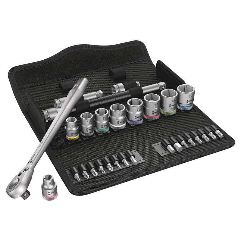 Metal Ratchet Set, 8100 SB 8, Zyklop Speed, Switch Lever, Metric, 29 Pieces