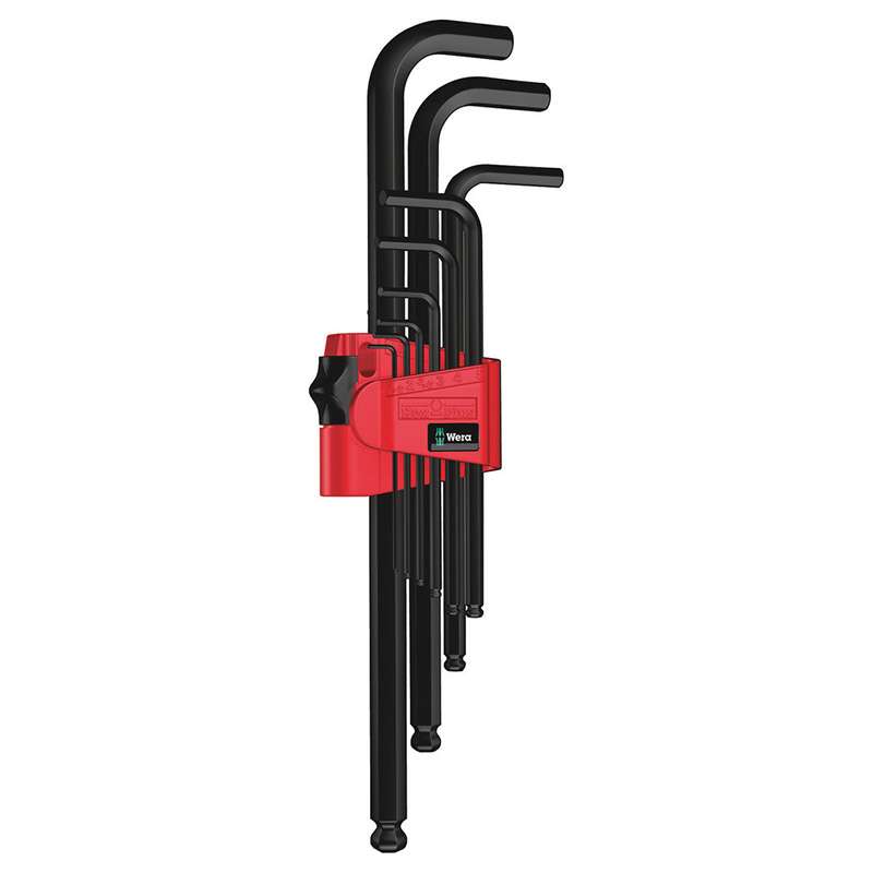 950/9 Hex-Plus 6 SB L-key Set, Metric, Blacklaser, 9 Pieces
