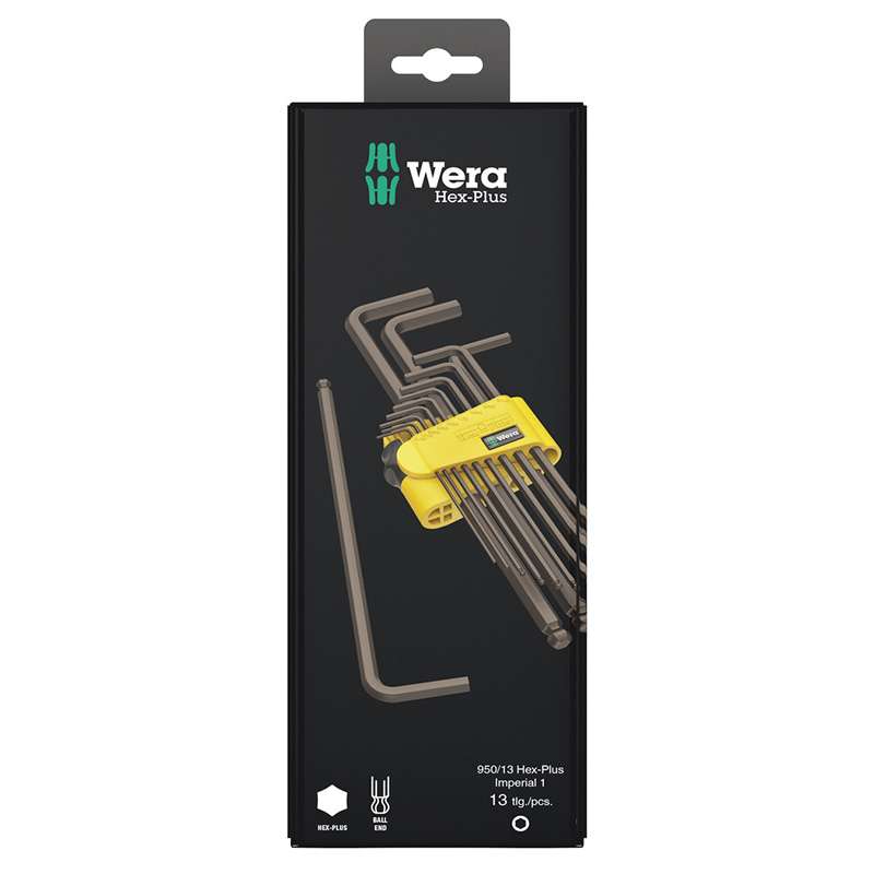 950/13 Hex-Plus Imperial 1 SB L-key Set, Imperial, Blacklaser, 13 Pieces.