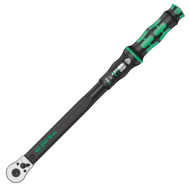 Torque Wrench with Reversible Ratchet, Click-Torque C 3, 1/2" x 40-200 Nm