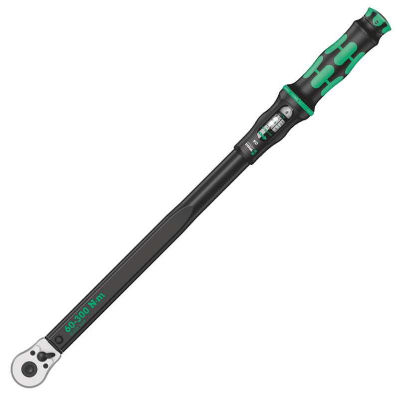 Torque Wrench with Reversible Ratchet, Click-Torque C 4, 1/2" x 60-300 Nm