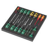 Foam Insert Screwdriver Set 1, 18 Pieces, 344 x 47 x 392 mm, Water and Oil-Repellent redirect to product page