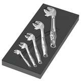 Foam Insert Joker Wrench Set 1, 5 Pieces, 172 x 35 x 392 mm, Water and Oil-Repellent redirect to product page