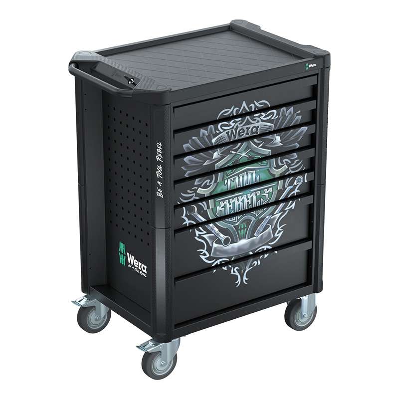 Tool Rebel Roller Cabinet, 7 Drawers with Foam Inserts and Tools