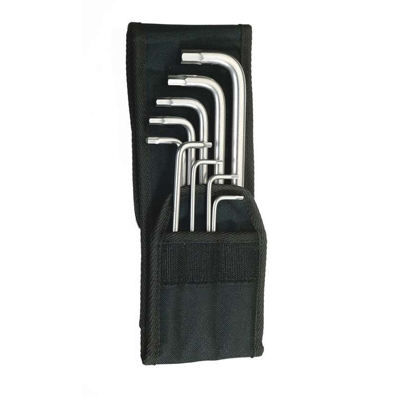 L-key Set, 3950/9, Hex-Plus, in Belt Pouch, Imperial, Inox Stainless, 9 Pieces