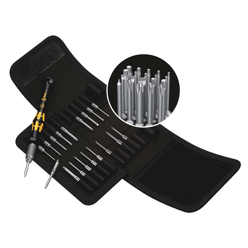 Bit Holder, Micro-Set, Hex-Plus, Kraftform Kompakt, ESD, Anti-Roll, 20 Pieces