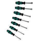 Nutdriver Set, 395, Round, Hollow Shaft, Imperial, 3/16in - 1/2in Tip, 7 Pieces redirect to product page