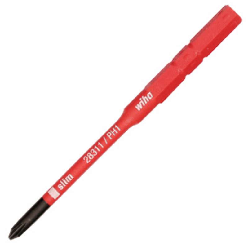 Insulated SlimLine Phillips Interchangeable Screwdriver Blade, #1 x 3-1/2" Long