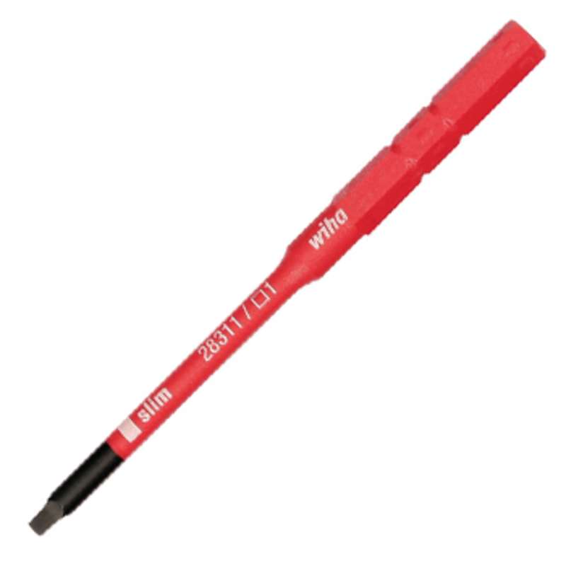 Insulated SlimLine Square Interchangeable Screwdriver Blade, #1 x 3-1/2" Long