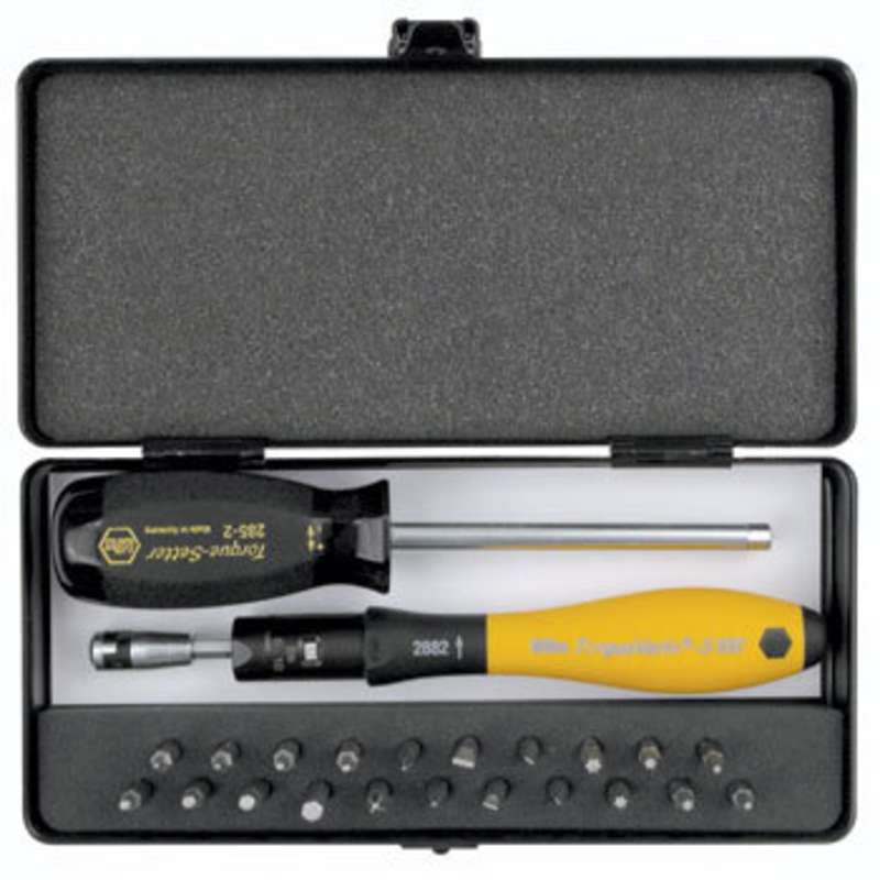 ESD-Safe Torque Vario®-S Kit with 15-80 in-oz Adjustable Torque Handle, 24 Pieces