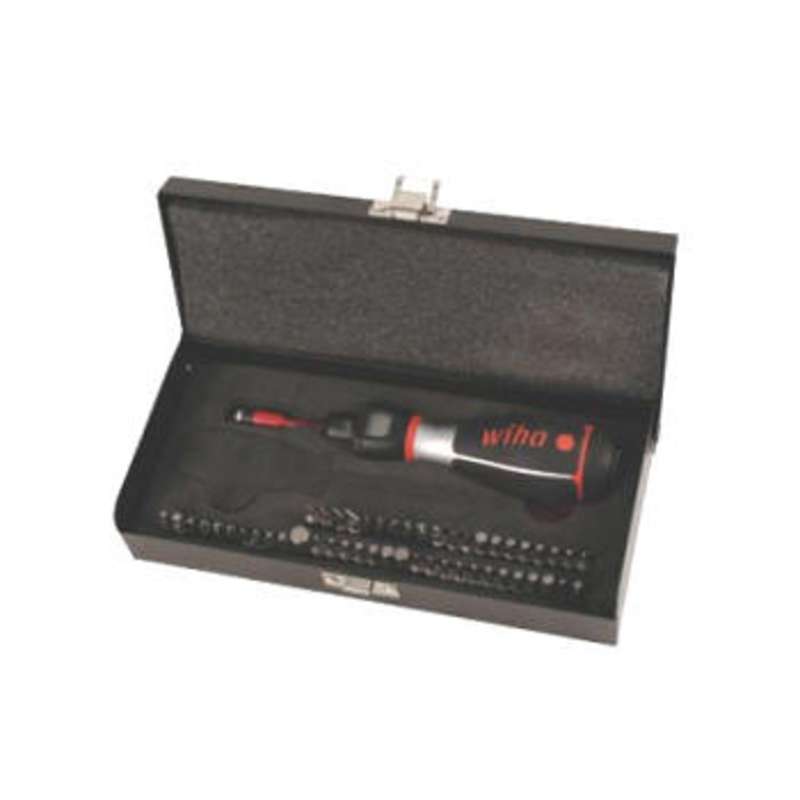 iTorque Digital Torque Control Bit Set in Metal Storage Box, 60-210 in/oz Range, 52 Pieces