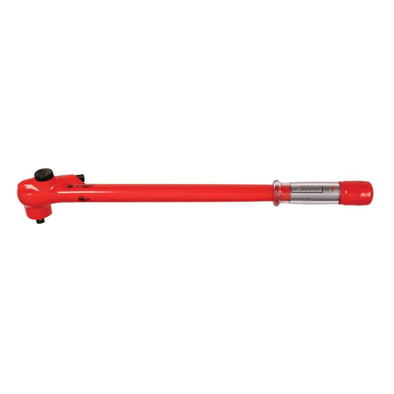 Insulated Ratcheting Torque Wrench, 30 - 162 Ft. Lbs. / 40 - 220Nm, 1/2"