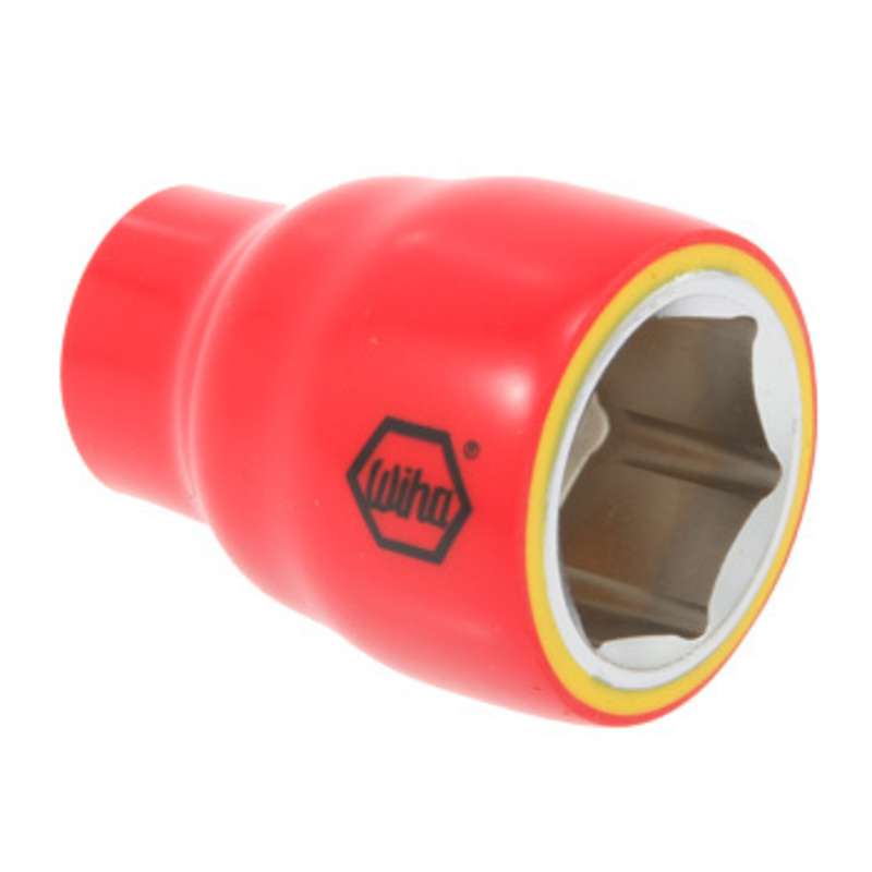 Insulated 6 Point Metric Socket for 3/8" Square Drive, 8mm x 1-3/4"