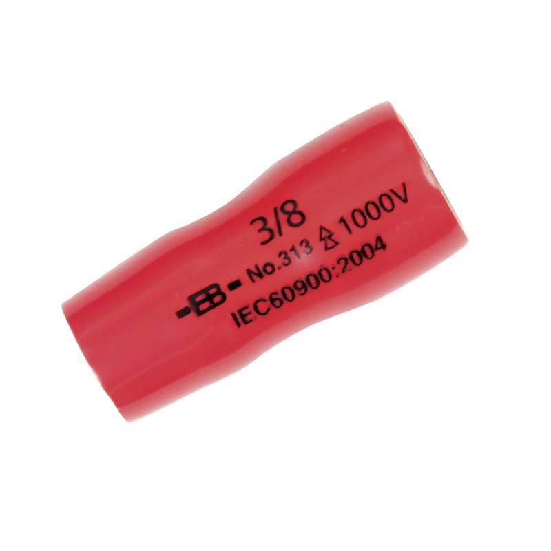 Insulated 6 Point Metric Socket for 3/8" Square Drive, 17mm x 1-3/4"