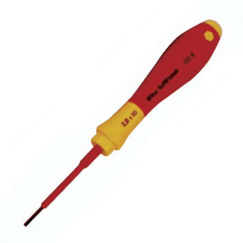 Insulated Precision Slotted Screwdriver with Pico Soft Grip Handle, 3.5mm x 6.3" Long