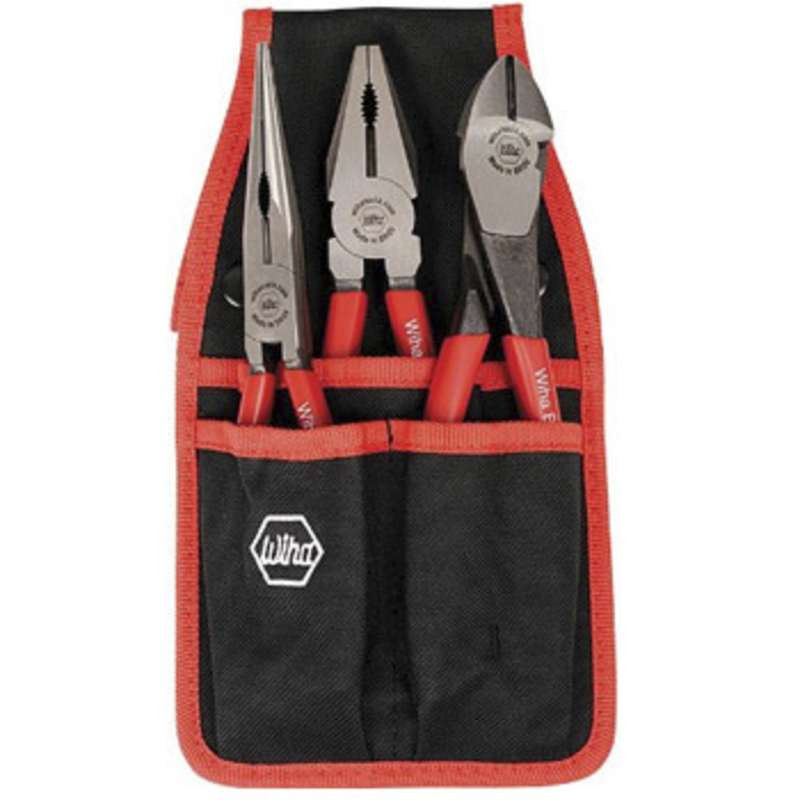 Pliers and Cutters Tool Set with Belt Pouch, 3 Pieces
