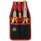 Insulated Pliers, Cutters and Screwdriver Tool Set with Pouch, 5 Pieces redirect to product page