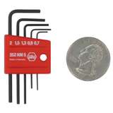 Micro Hex L-Key Set, Metric, in Molded Plastic Holder, 5 Pieces redirect to product page