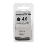 Hex Head Insert Bit for 1/4" Hex Drive, 4mm x 1" Long redirect to product page