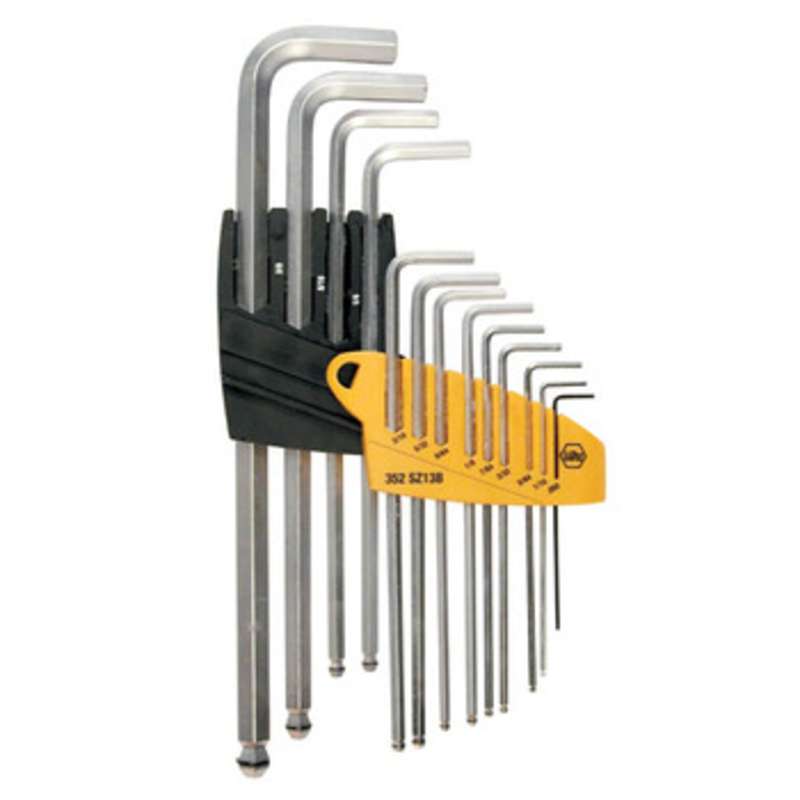 MagicRing Long Inch Ball End Hex L-Key Set in ProStar Holder, 13 Piece