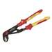 Insulated Push Button V-Jaw Tongue and Groove Pliers, 10"