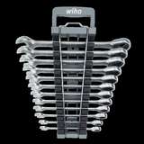 Combination Ratchet Wrench Set, 12-Piece, 72 Tooth, Chrome Plated Satin Finish, Metric redirect to product page