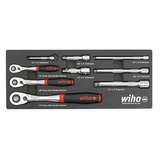 Ratchet Tray Set, 9-Piece, 72-Tooth, Ergonomic SoftFinish Handle redirect to product page
