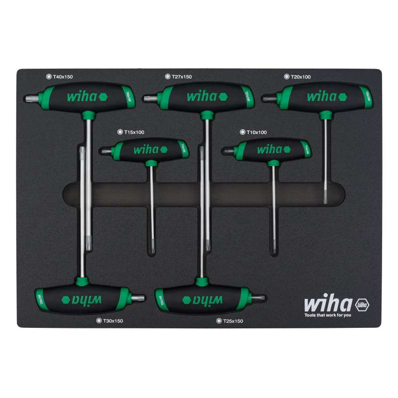 Screwdriver Set, 7-Piece, Torx, T-Handle, Chrome Vanadium Steel Construction