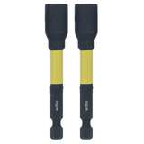 Impact Nutsetter, 5/16" Hex, 3" OAL, Magnetic, 700 in/lbs, 2/Pkg redirect to product page