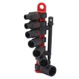 Impact Socket Set, 8-Piece, 3/8" Drive, 6 Point, Heat-Treated Steel, SAE redirect to product page