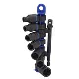 Impact Socket Set, 8-Piece, 3/8" Drive, 6 Point, Heat-Treated Steel, Metric redirect to product page