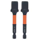 Impact Socket Adapter, 1/2" Square Drive, 1/2" Hex, Tool Steel, 2/Pkg redirect to product page