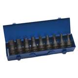 Impact Hex Bit Set, 9 Pieece, 3/4" Drive, 1/2" to 1-1/4" Size, SAE redirect to product page