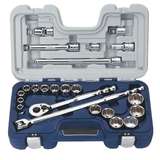 Shallow Socket and Drive Tool Set, 23 pc, 1/2" Drive, 12-Point, SAE redirect to product page