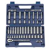 Shallow and Deep Socket and Drive Tool Set, 47 pc, 3/8" Drive, 6 and 12-Point redirect to product page