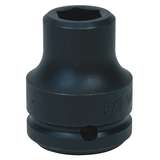 Impact Socket, Shallow, 3/4" Drive, 6-Point, 1-5/8", Black Industrial Finish redirect to product page