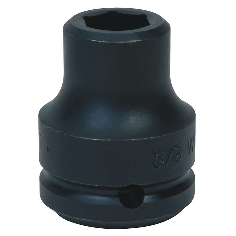 Impact Socket, Shallow, 3/4" Drive, 6-Point, 1-5/8", Black Industrial Finish