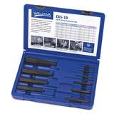 Screw Extractor Set, 10 Piece, Fluted, 1/8" to 1-1/16" redirect to product page