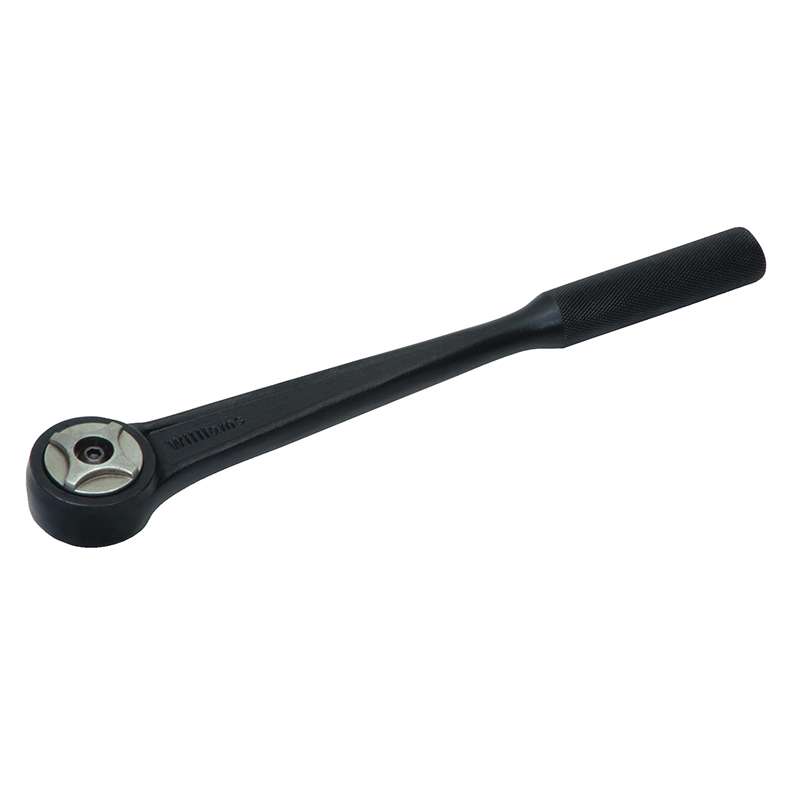 Ratchet, Round Head, 1/2 Drive, 1-3/4", 15 OAL, 72 Teeth, Knurled Handle