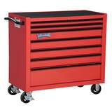 Roll Cabinet, 40" Wide x 20" Deep, 7-Drawer, Red, Professional Series redirect to product page
