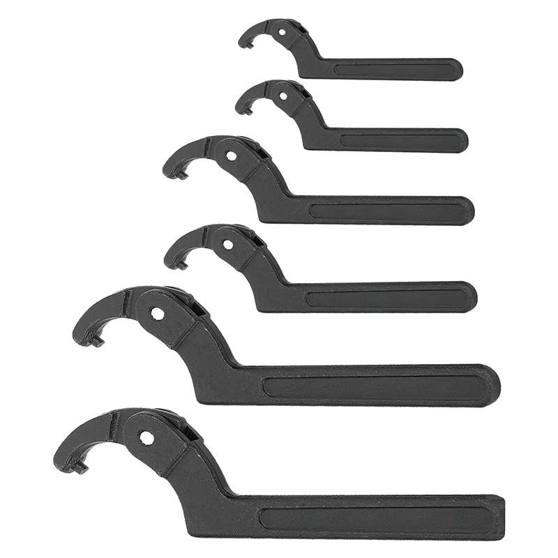 Adjustable Spanner Wrench Set, 6 Piece, Pin