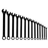 Combination Wrench Set, 15 Piece, Black Industrial, SAE, Supercombo Series redirect to product page