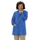 Work-Stat ESD-Safe Unisex Lightweight Jacket with Two Ground Snaps and Lapel Collar, 33" Royal Blue, 3X-Large redirect to product page