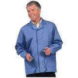 Microstat ESD-Safe Heavy Weight Unisex 30" Short Lab Coat, Silica Blue, Large redirect to product page