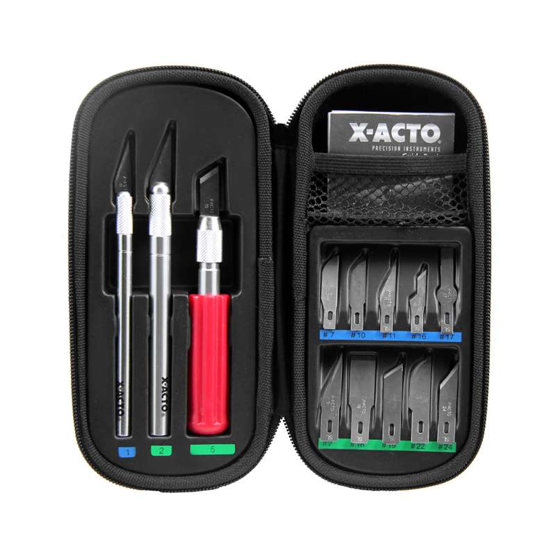 Compression Knife Set with Soft Case, 3 Knives, 10 Blades